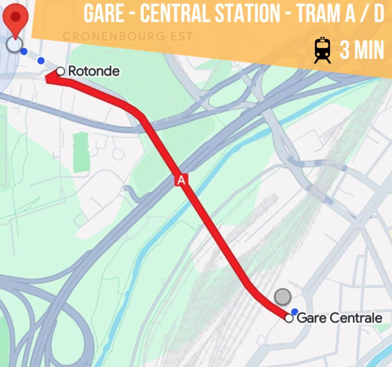 Lit Rond Tres Grand Et Confortable - Garage Possible Ou Parking Gratuit Rue - Gare 2 Min Et Ville 4 Min En Tram - Ciel Etoile - Netflix Videoprojecteur - Luxe Et Evasion Страсбург Экстерьер фото
